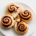 Puff Pastry Cinnamon Rolls with Vanilla Glaze Recipe