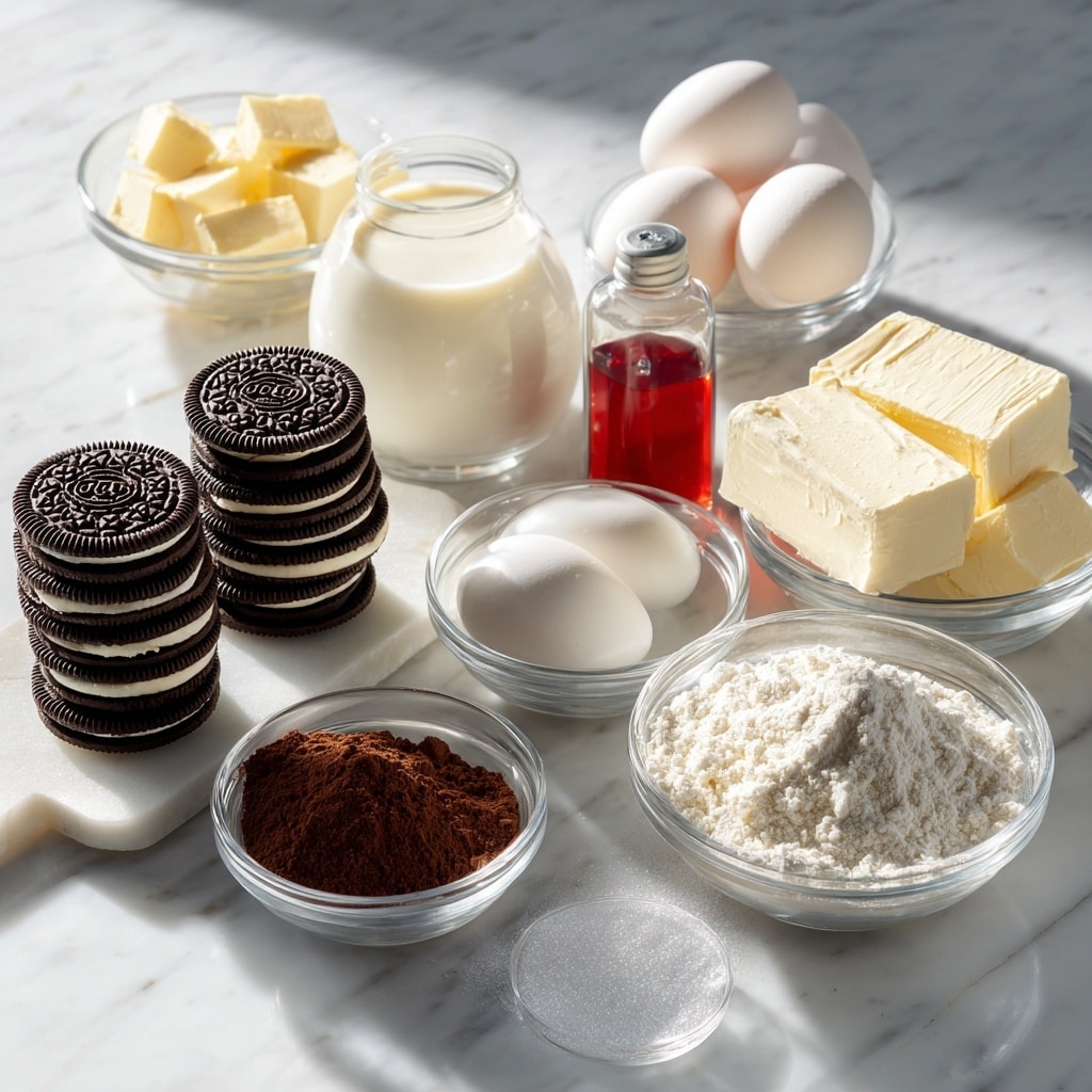 Easy Red Velvet Cheesecake with Oreo Crust Recipe - Recipe Image