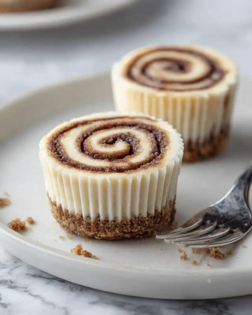 Mini Cinnamon Roll Cheesecakes Recipe