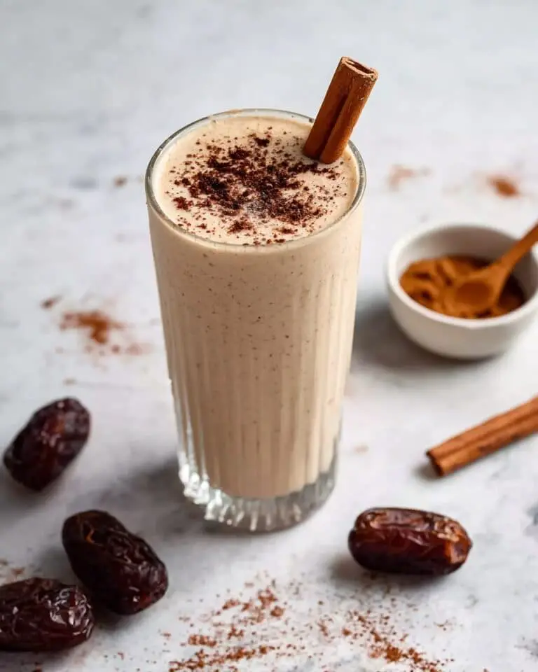 Snickerdoodle Tahini Date Smoothie Recipe