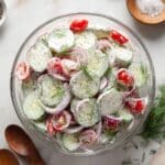 Creamy Cucumber Tomato Salad Recipe