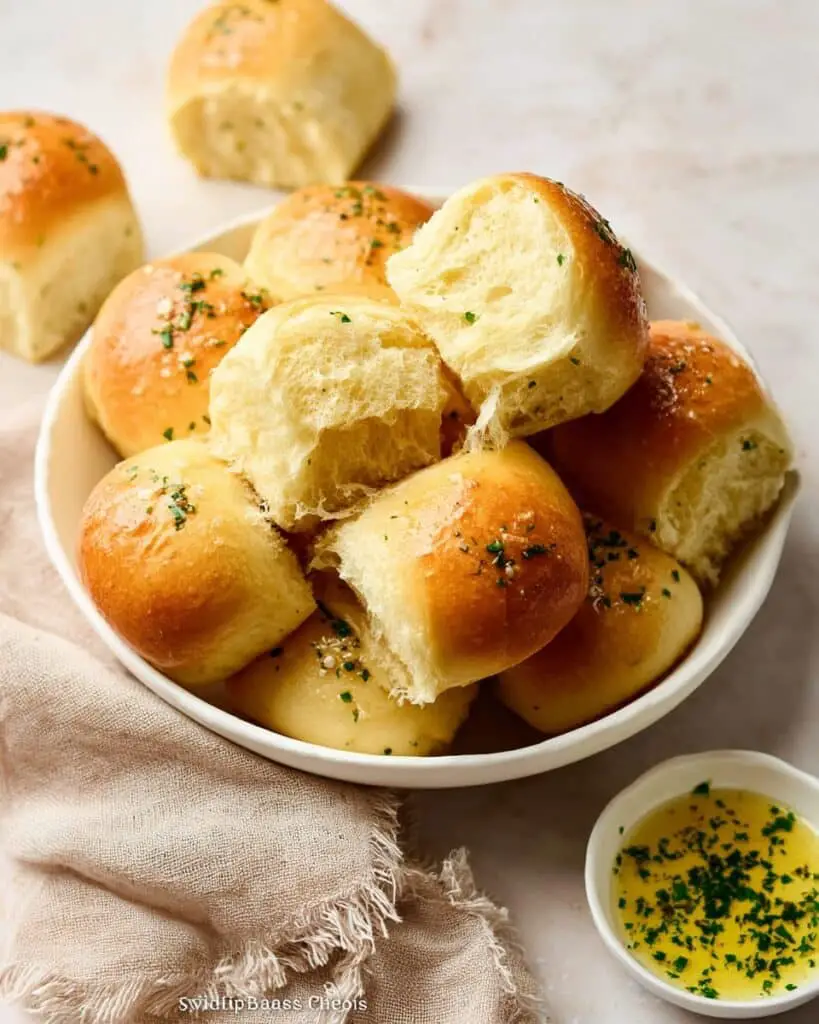 Garlic Butter Potato Rolls Recipe