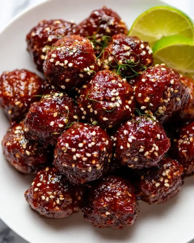 Smoked Venison Meatballs with Raspberry-Sriracha Glaze Recipe