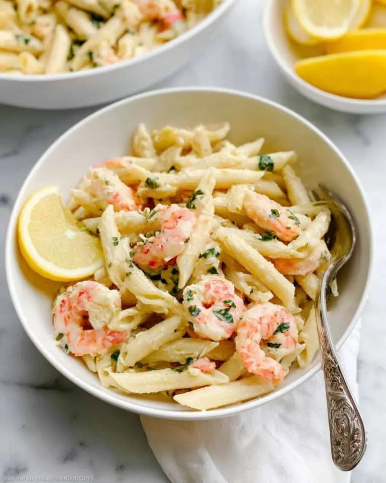 Lemony Ricotta Pasta Sauce with Shrimp Recipe
