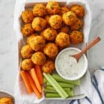 Keto Buffalo Chicken Bites with Blue Cheese Dip Recipe