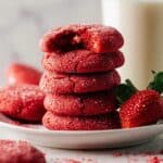Pink Velvet Strawberry Cookies Recipe