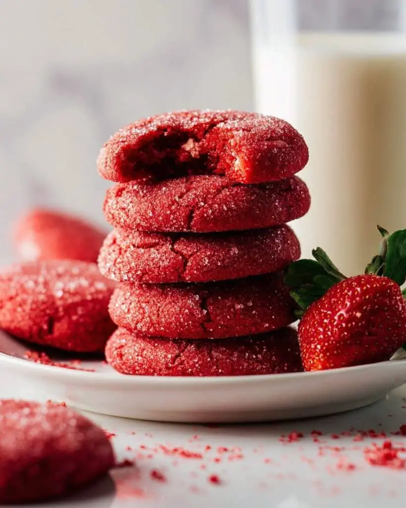Pink Velvet Strawberry Cookies Recipe