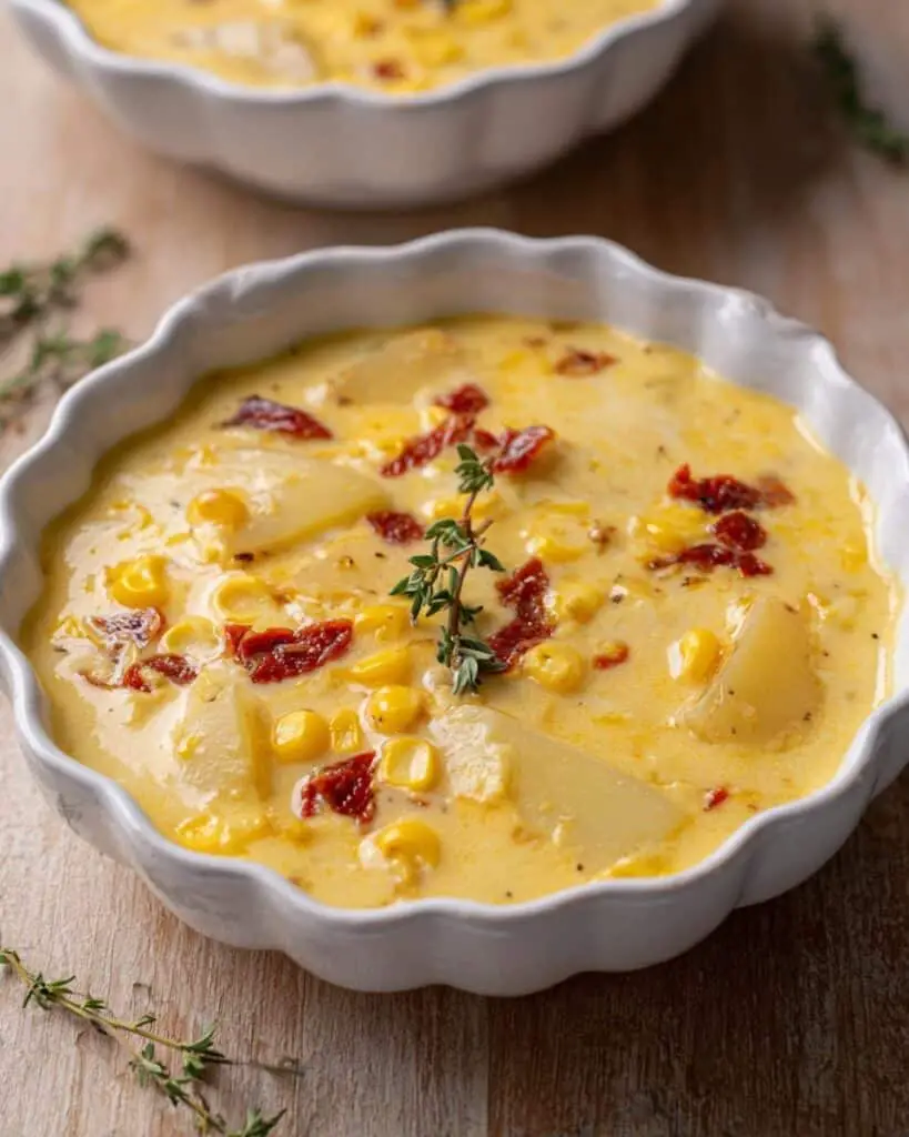 Simple Corn Chowder with Potatoes (Vegetarian!) Recipe