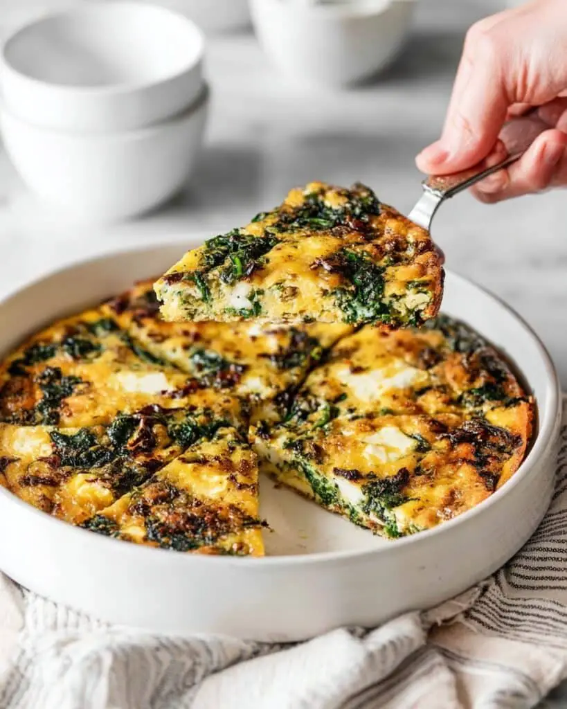 Kale Frittata with Goat Cheese and Sun-Dried Tomatoes Recipe