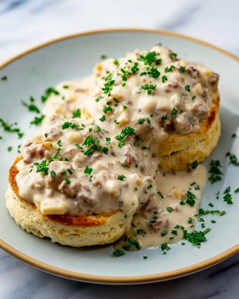 Biscuits and Turkey Sausage Gravy Recipe