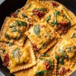 Creamy Tuscan Ravioli Recipe