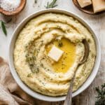 Cheesy Mashed Potatoes with Garlic & Sour Cream Recipe