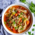 Hearty Cabbage and Ground Beef Soup Recipe