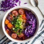 Sausage, Cabbage & Sweet Potato Stew (Instant Pot, Crockpot, Stove Top) Recipe