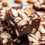 Dark Chocolate Fudge with Almonds Recipe