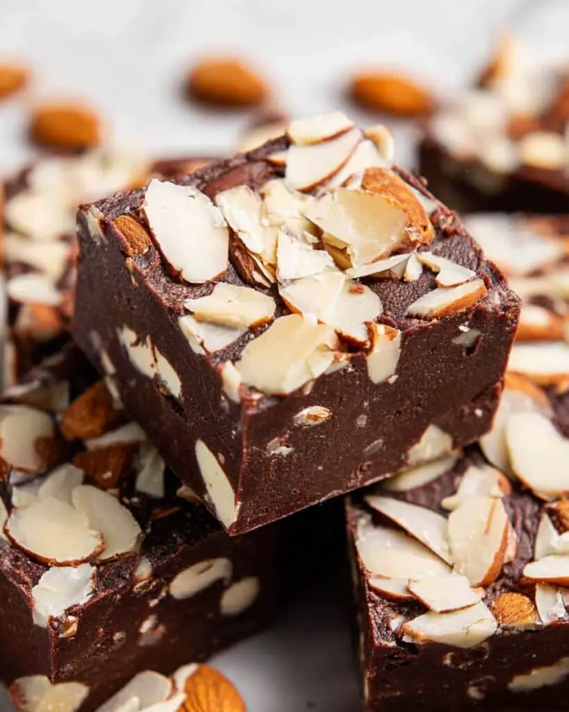 Dark Chocolate Fudge with Almonds Recipe