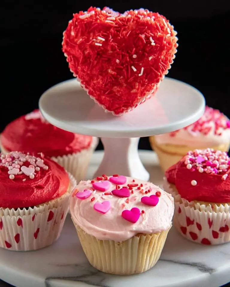 Mother’s Day Heart Cupcakes Recipe