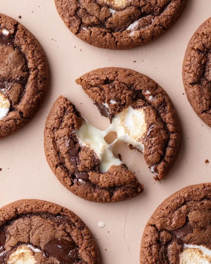 Chewy Hot Cocoa Cookies with Marshmallows Recipe