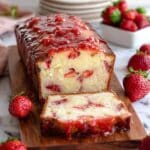 Strawberry Pound Cake with Fresh Strawberry Glaze Recipe