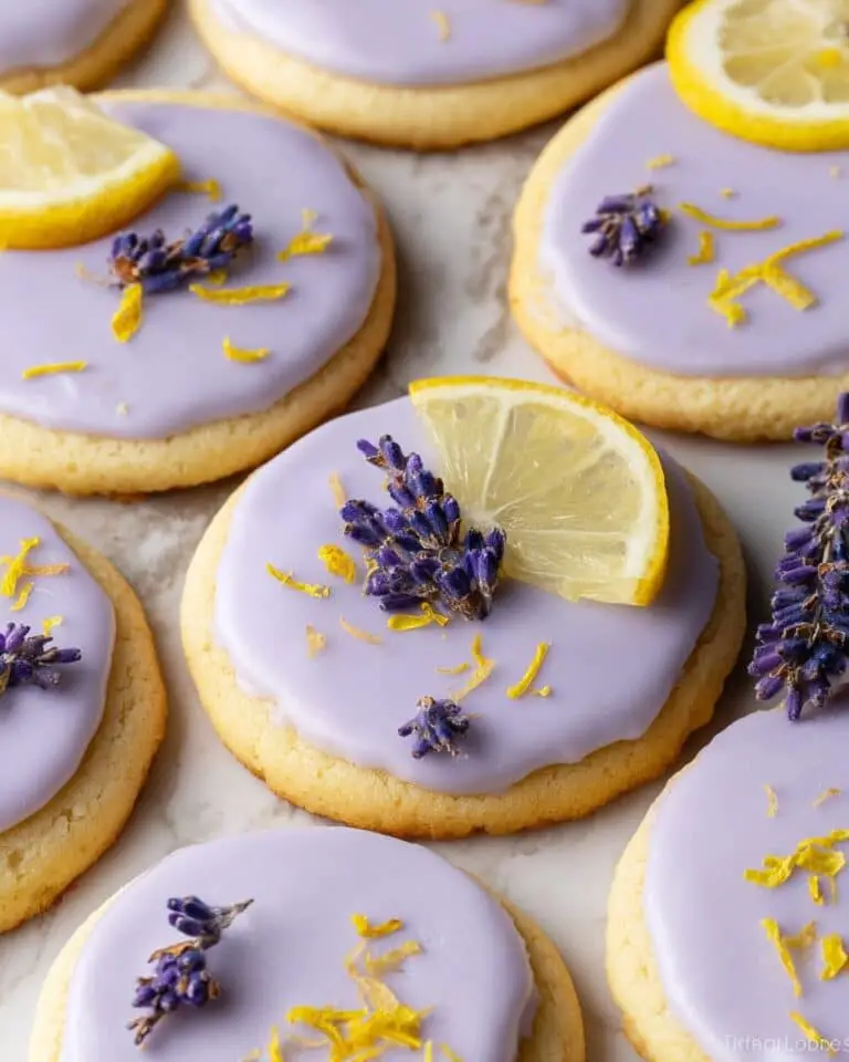 Bridgerton Inspired Lemon Lavender Cookies Recipe