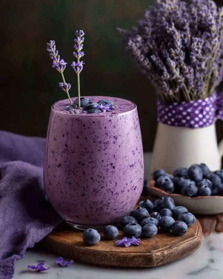 Blueberry Lemon Lavender Milkshake Recipe