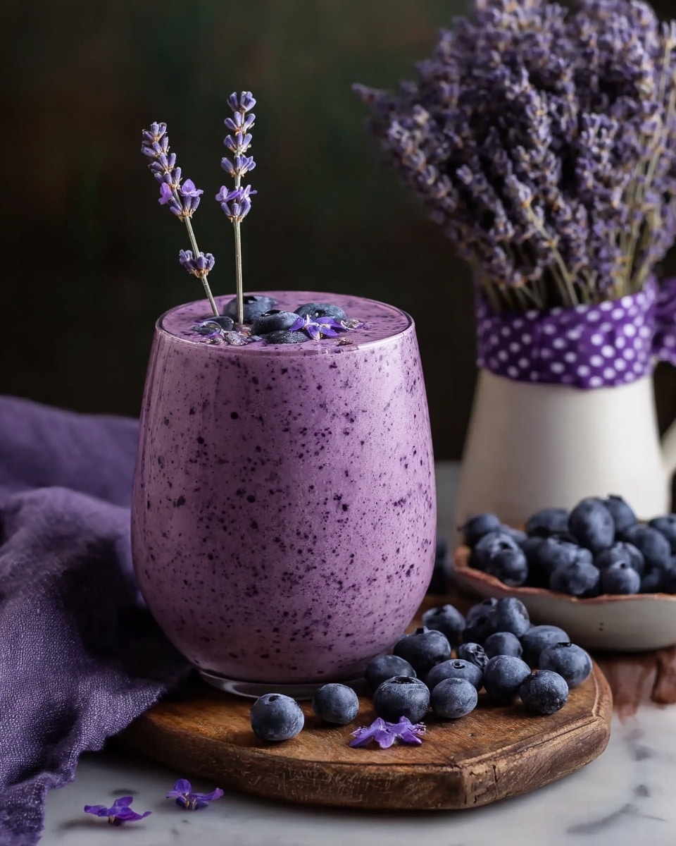 Blueberry Lemon Lavender Milkshake Recipe