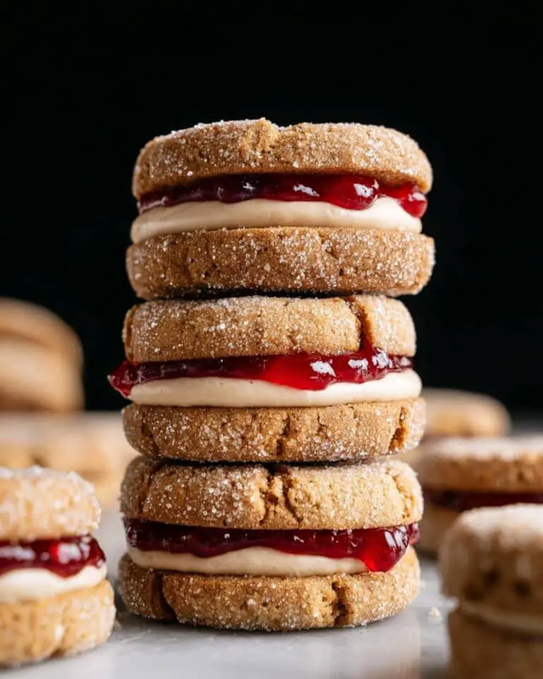 Flourless Peanut Butter and Jelly Sandwich Cookies Recipe