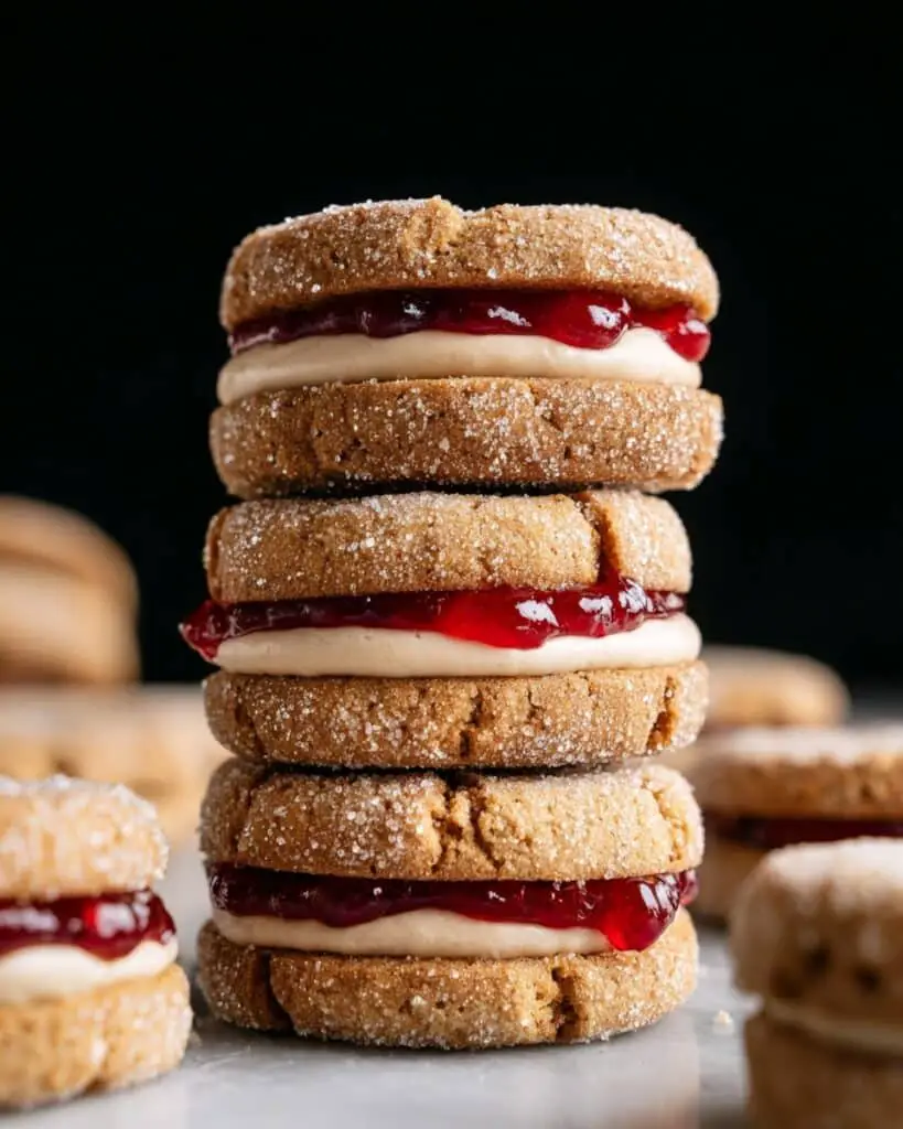 Flourless Peanut Butter and Jelly Sandwich Cookies Recipe