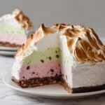 Baked Alaska with Chocolate Brownie and Ice Cream Dome Recipe