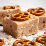 No-Bake Peanut Butter Fudge With Pretzels Recipe