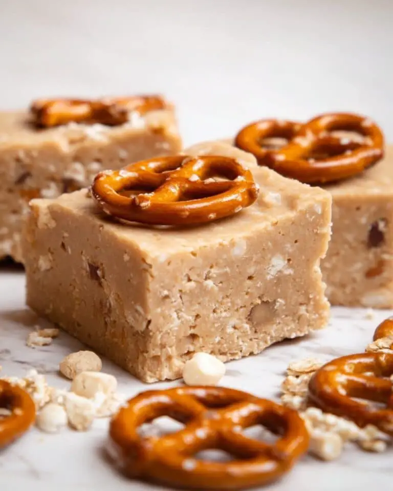 No-Bake Peanut Butter Fudge With Pretzels Recipe