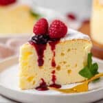 Jiggly Japanese Cheesecake with Berry Syrup Recipe