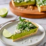 Green Pea and Feta Quiche with Avocado Pastry Recipe