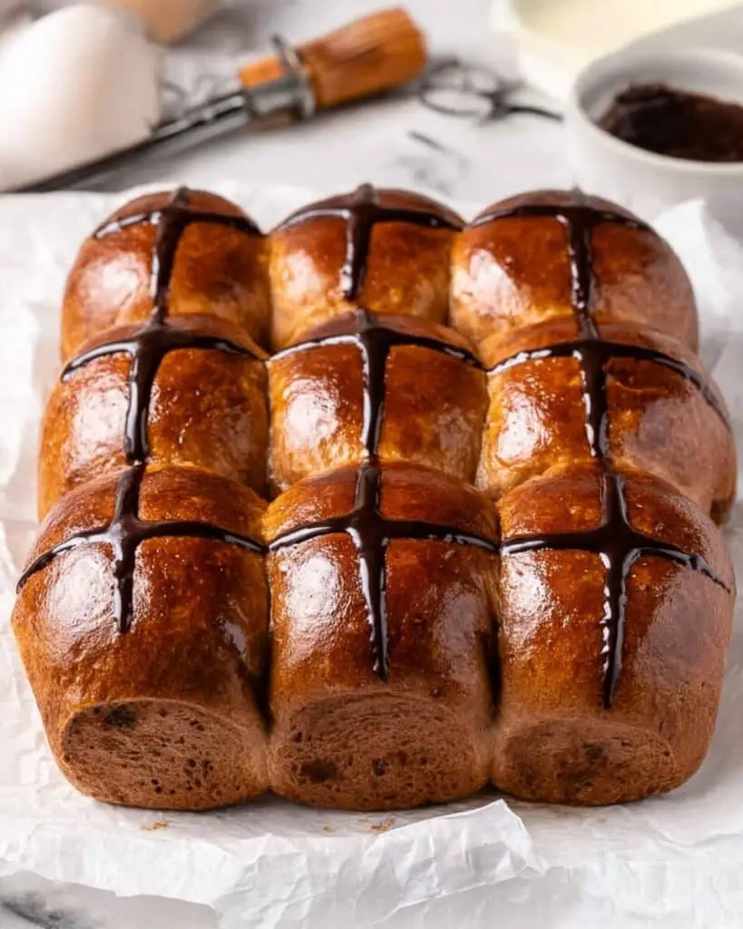 Double Chocolate Hot Cross Buns Recipe