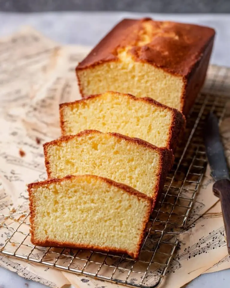 Moist Vanilla Sour Cream Pound Cake Recipe