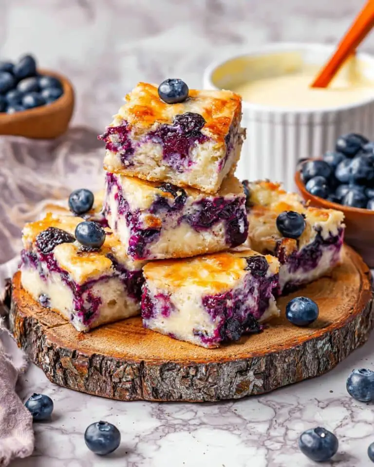 Blueberry Butter Swim Biscuits with Lemon Glaze Recipe