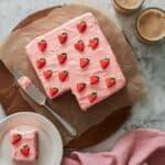 Mini Strawberry Cake with Strawberry Cream Cheese Frosting Recipe