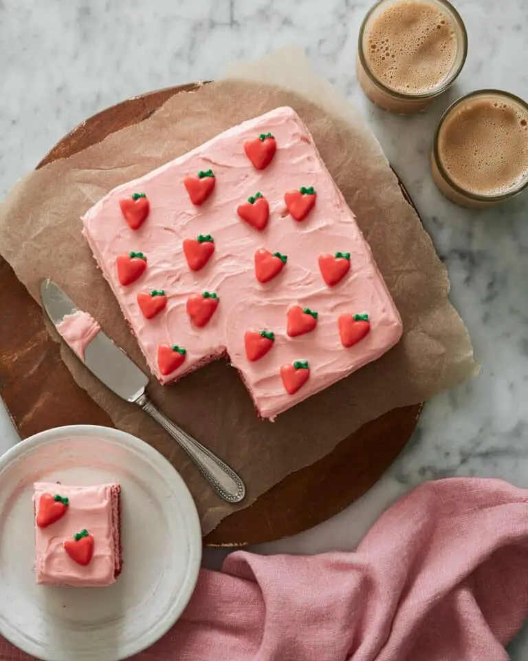 Mini Strawberry Cake with Strawberry Cream Cheese Frosting Recipe
