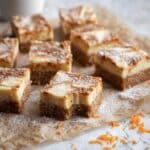 Swirled Carrot Cake Cheesecake Bars Recipe