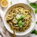 Pasta al Pesto with Sunflower Seeds and Basil Recipe