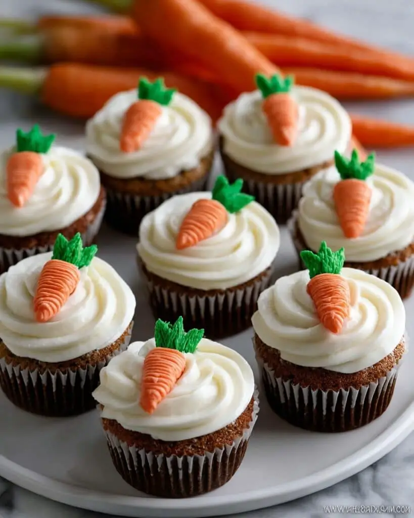 Carrot Cupcakes with Cream Cheese Frosting Recipe