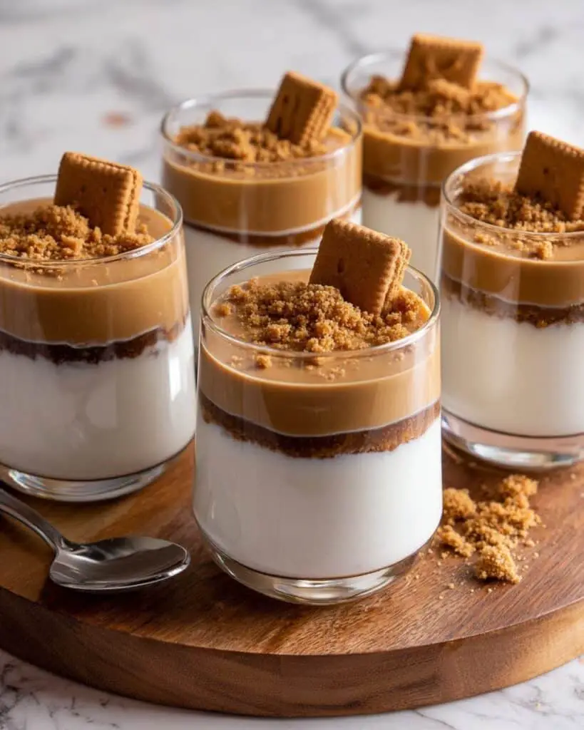 Biscoff Panna Cotta with Caramel Layer Recipe