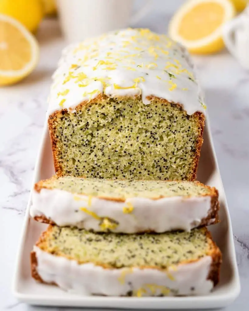 Lemon Zucchini Poppy Seed Bread with Lemon Icing Recipe