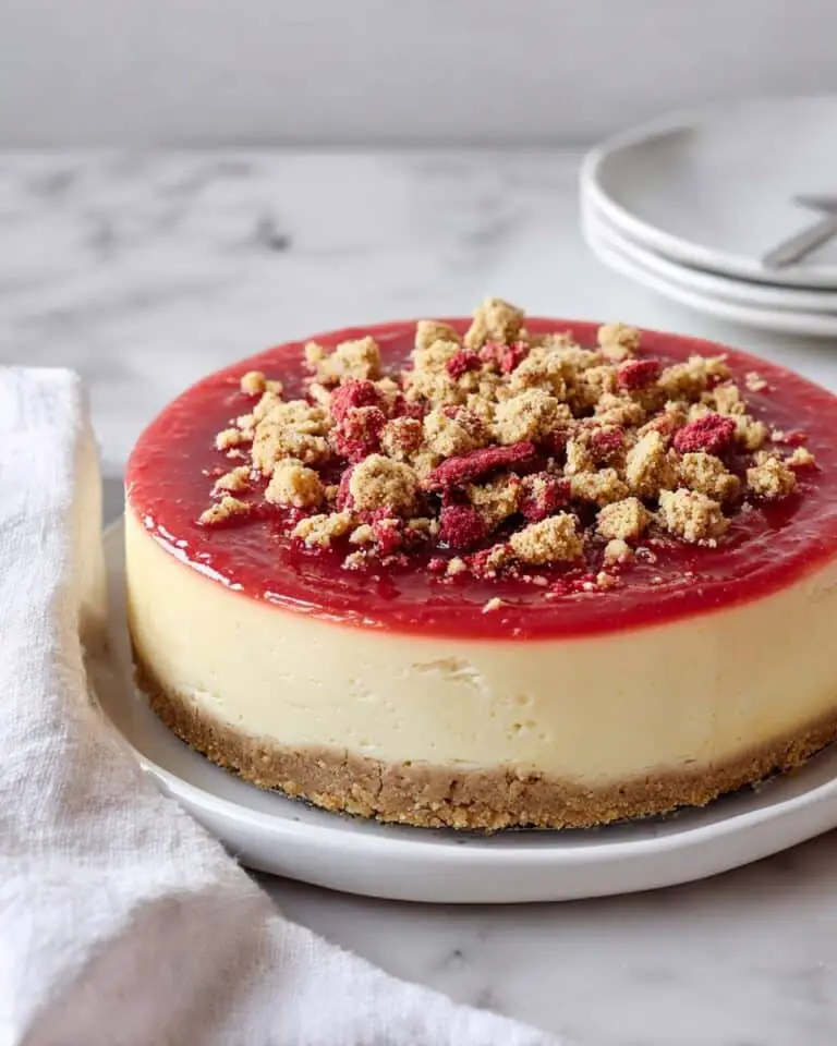 Strawberry Crunch Cheesecake Recipe