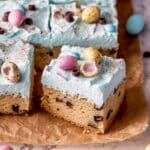 Mini Egg Bars with Cream Cheese Frosting and Chocolate Cocoa Speckles Recipe