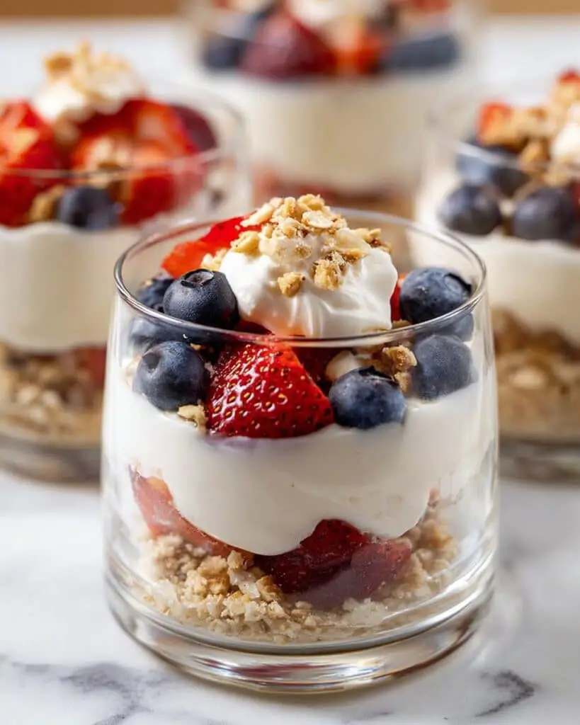 Cottage Cheese Breakfast Cups with Nuts and Fresh Berries Recipe