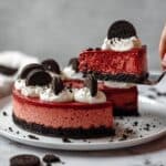 Easy Red Velvet Cheesecake with Oreo Crust Recipe