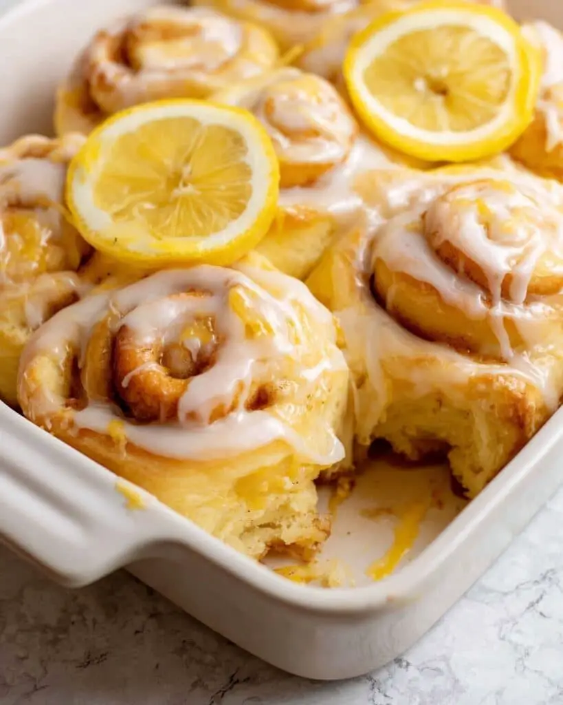 Lemon Rolls with Cream Cheese Frosting and Lemon Curd Recipe