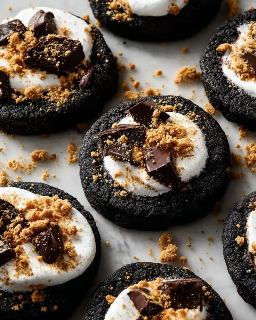 Chocolate S’mores Cookies Recipe