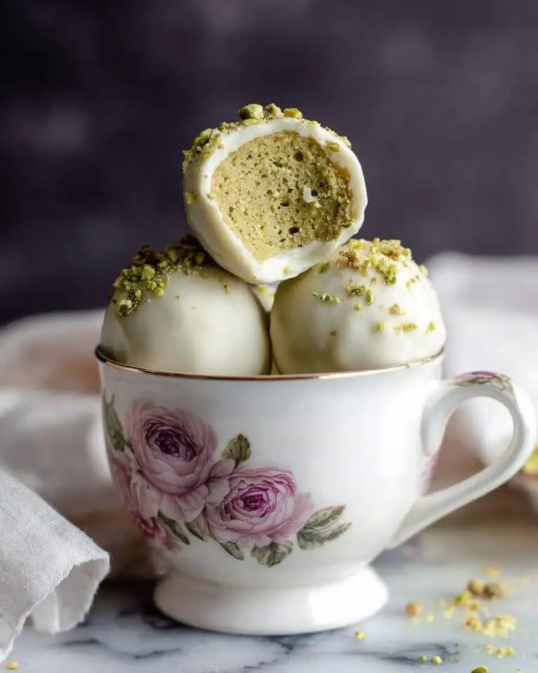 White Chocolate Pistachio Truffles Recipe